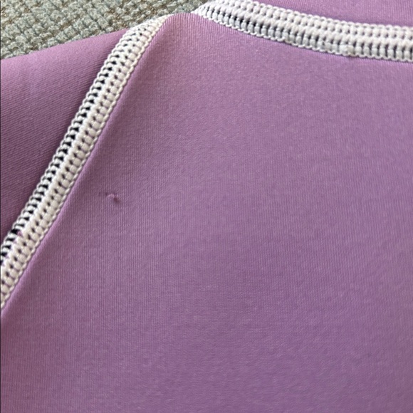 NEW Inner Relm lavendar purple short sleeve zip front scuba surf crop vest XS - Picture 9 of 12